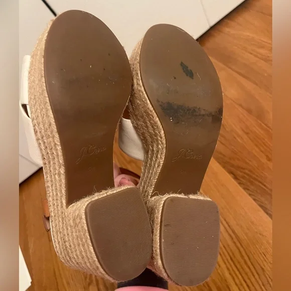 J.Crew Two Tone Platform Espadrille Heel Sandals - Picture 3 of 7